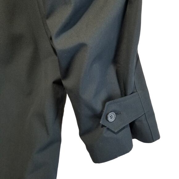 Oleg Cassini Trench Coat Mens 48 All Weather Designer Dark Gray - Picture 5 of 15